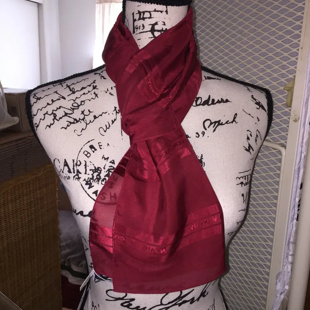 Givenchy 55x13.5 100% silk scarf Japan